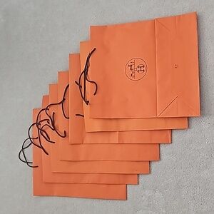 Hermes large paper shopping bags